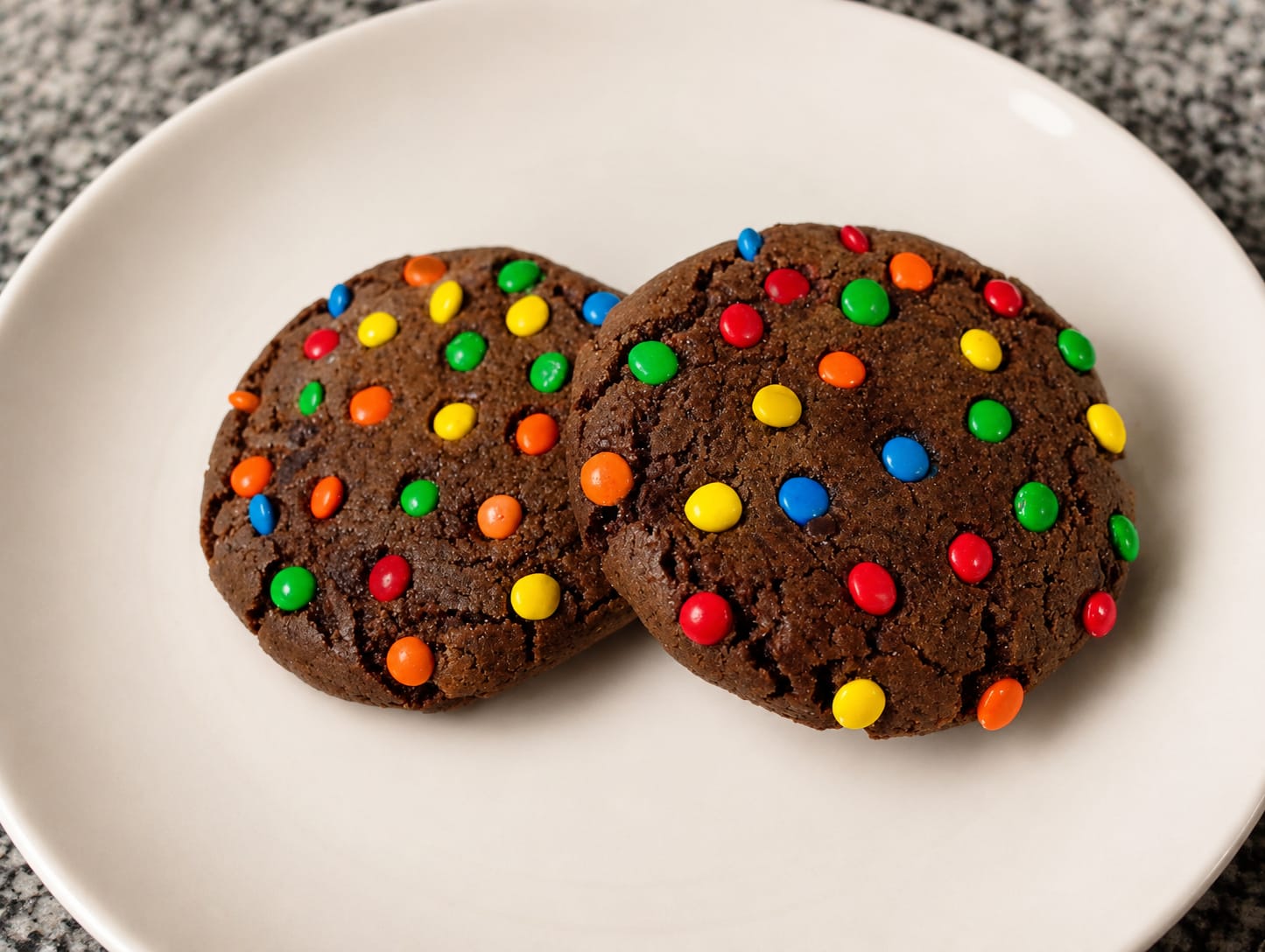 Cookie Choco Rocklets cubierta de Rocklets de colores
